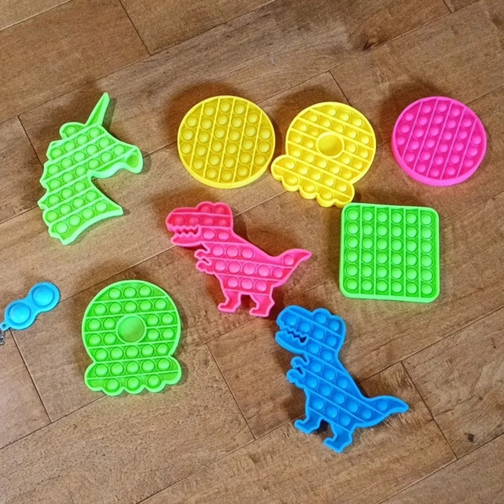 Pop it Fidget toys. Lot of 9. G100​​​​​